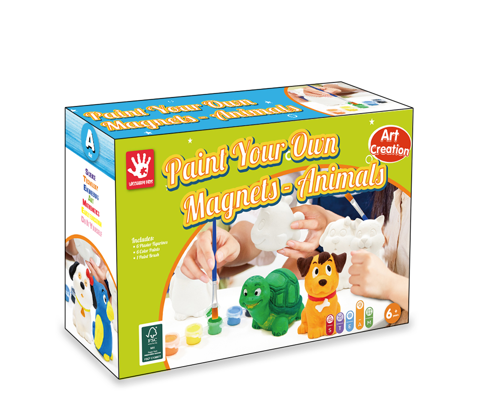 Peignez votre propre kit de jouets Magnels-Animaux